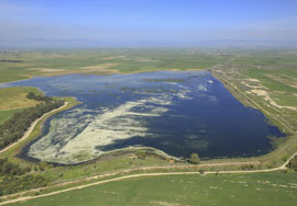 Panaromic view of Köprülü reservoir. Click to see full image.